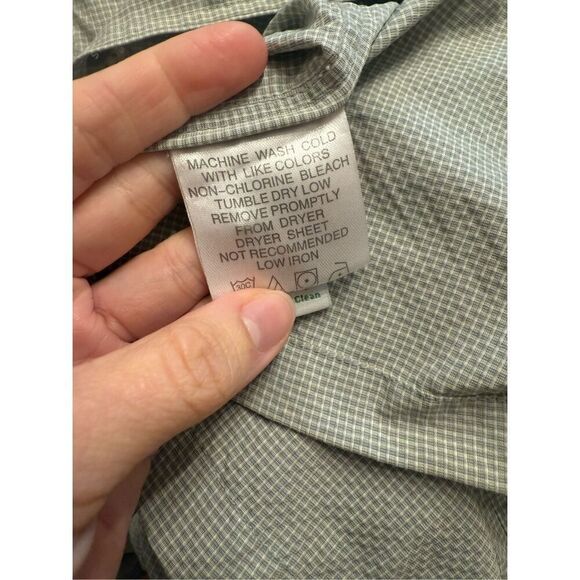 Simms Guide Series Insect & Shield Repellent Green Button-up Fishing Shirt XL - Picture 6 of 7